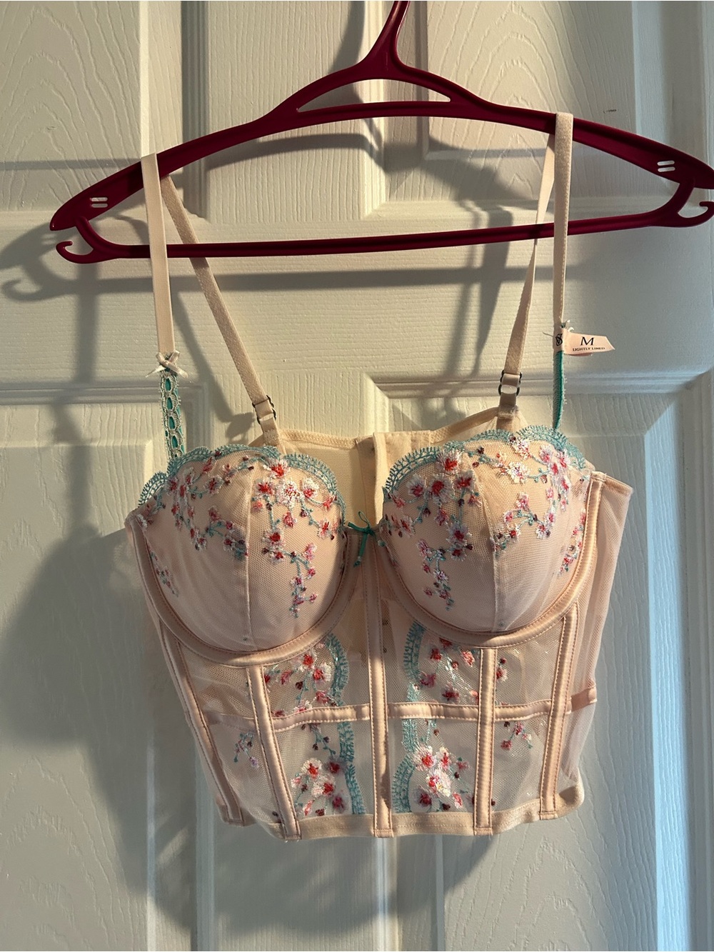 Victoria's Secret Pink Embroidered Bustier